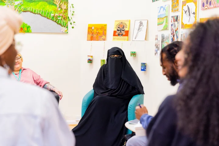 A group attending a workshop.